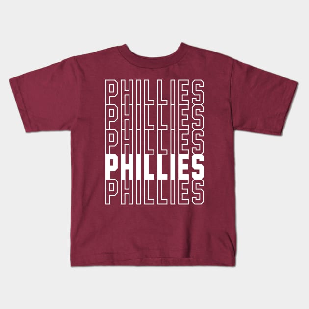 Phillies Kids T-Shirt by Throwzack